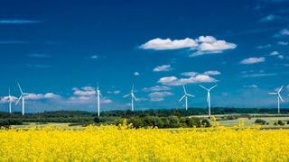 Auf der IAA in München gab VW-Chef Herbert Diess zu bedenken, dass es ohne genug Ökostrom keine CO2-freie Mobilität geben werde. (Bild: Windpark Waldhausen / Thomas Kappel / CC BY-SA 2.0)