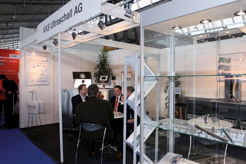 Medtec-Europe-Aussteller KKS Ultraschall: Besucher suchen konkrete Lösungen.  (Bild: Anne Richter, SMM)