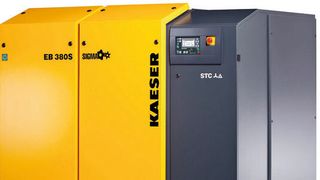 Bild 1: Das neue Schraubengebläse EBS spart im Vergleich zu Drehkolbengebläsen bis zu 25 % Energie. (Bild: Kaeser Kompressoren)