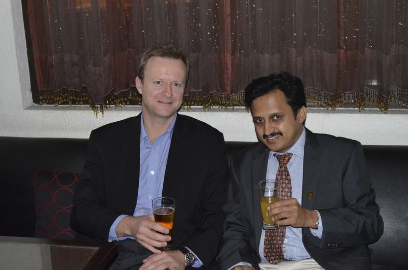 Dr. Craig Wheeler with Mr. Venugopal, General Manager Marketing of Macawber Beekay. (Picture: Process India)
