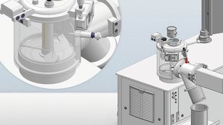 Die eu entwickelte Labormischerreihe für die Lebensmittel- und Pharmaindustrie: Die gezeigte Ausführung wurde im Auftrag eines Branchenführers für die Anforderungen der Milchverarbeitung maßgeschneidert angefertigt. (Bild: © MTI Mischtechnik)