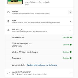 Die Windows-Sicherungs-App in Windows 10 und Windows 11 kann Daten direkt in die Cloud sichern.(Bild:  Joos – Microsoft)