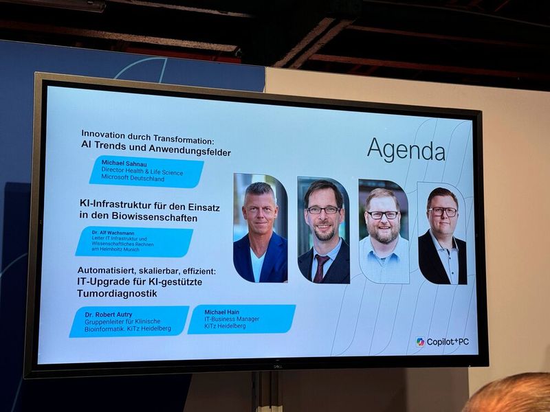 Agenda zur Healthcare-Session (Bild: Vogel IT-Medien GmbH)