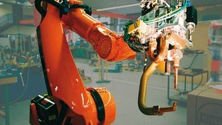 Schweißzangen sind ein Beispiel für den Einsatz elektromechanischer Antriebe. Bild: SKF (Archiv: Vogel Business Media)