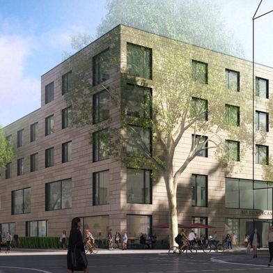 Die Erzdiözese Freiburg hat das Bauunternehmen Wolff & Müller mit sämtlichen Bauleistungen für den neuen Bildungscampus beauftragt.
 (Bild: Visualisierung vom Architekturbüro Geis & Brantner/Johannes Klorer, freier Architekt)