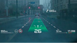 Das neue Head-up-Display von Xpeng (Bildschirmfoto von xiaopeng.com) (Bild: Xpeng)