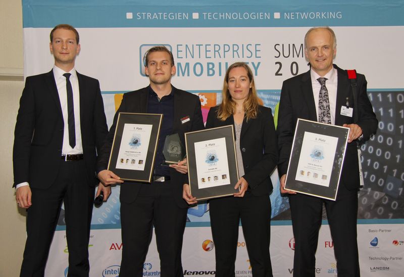 In der Kategorie Workforce Mobility punktete die Avaya GmbH & Co. KG mit der Lösung »Video Collaboration für BYOD – Avaya Scopia® Mobile«. Die Cortado AG sowie die Höft & Wessel AG konnten mit ihren Lösungen ebenfalls überzeugen und schafften es unter die Nominierten. ()