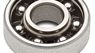 Das akustisch abgestimmte Speziallager mit Elastomeren soll Geräuschemissionen bis zu 10dB(A) reduzieren.  (Rollax)