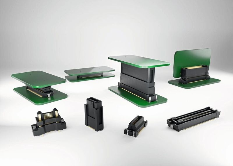 Figure 5: Flecto connectors compensate for positional deviations between printed circuit boards. The floating design reduces mechanical stress on contacts and PCBs and facilitates the assembly of compact electronic modules. (Image:Harwin)