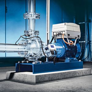 Mit seinem Energieeffizienzkonzept Fluid Future durchleuchtet KSB Pumpensysteme.