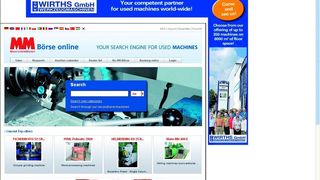 Im Zentrum der neuen MM-Börse online steht der markante Suchschlitz. Er erspart dem Nutzer ein mühsames Entlanghangeln an komplizierten „Produktbäumen“.  Bild: MM-Börse (Archiv: Vogel Business Media)