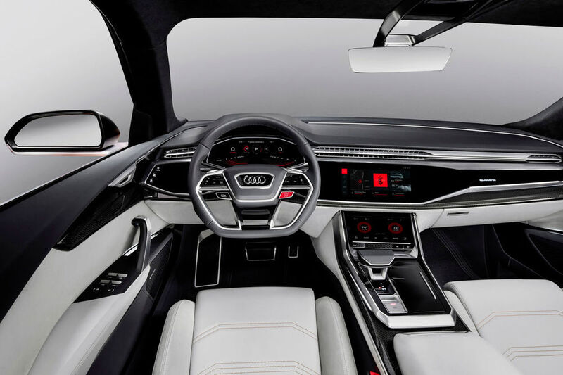Audi Q8 sport concept: HMI-Bedienkonzept mit voll integriertem Android (AUDI AG)