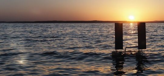 Das «SailMAV»-System kann fliegen und anschliessend auf der Wasseroberfläche segeln. Dank der Nutzung von Windenergie lassen sich aquatische Ökosysteme besonders energieeffizient überwachen.(Bild:  Empa)