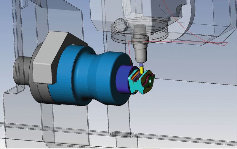 With factory-certified post processors and full machine kinematic simulations, Esprit CAM software can decrease set-up and programming times. (DP Technology)