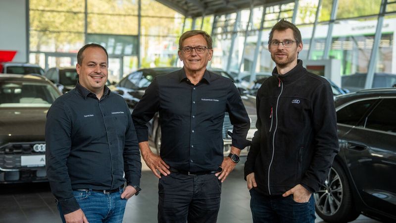 Haben sich einer werteorientierten Führung verschrieben – und leben die Werte selbst: (v.l.) Serviceleiter Gerrit Klein, Geschäftsführer Hans Herrmann und Stephan Otto, Assistent der Geschäftsführung. (Bild: Jonas Blank)