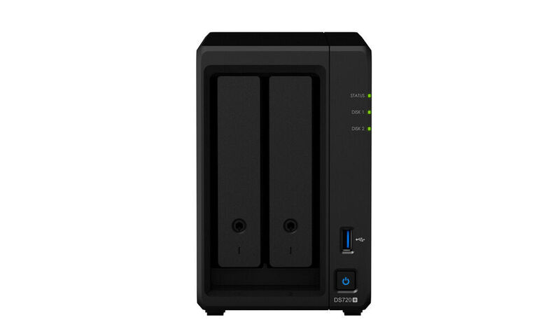 Synology DiskStation DS720+, Frontansicht. (Synology)