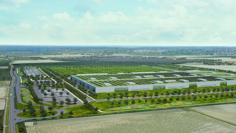 So könnte das geplante BMW-Batteriewerk in Straßkirchen aussehen.(Bild:  BMW)