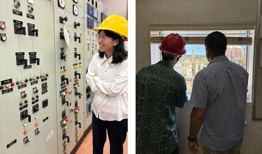 National Laboratory of the Rockies researchers and Kauai Island Utility Cooperative workers tour a control room on Kauai's south shore. (Source:  Connor O'Neil, National Laboratory of the Rockies)