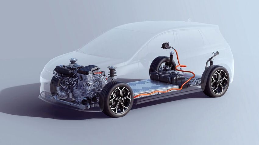 Range Extender: Im BYD Dolphin wird ein Parallelhybrid fast durchweg mit einer seriellen Strategie betrieben.  (Bild: BYD)