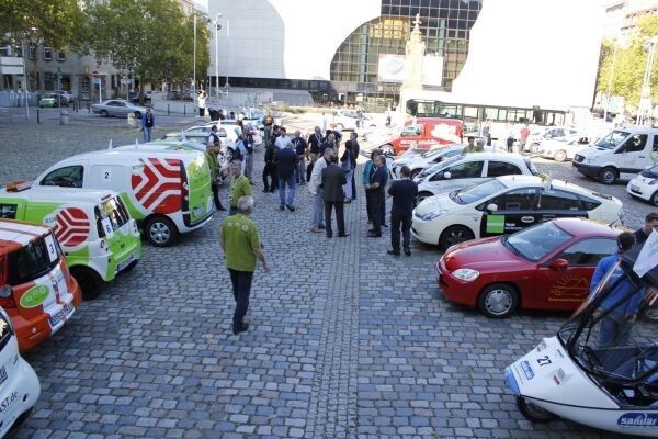 Bertha Benz Challenge 2012, 3. Tag: Ankunft der Teilnehmer in Mannheim mit anschließendem Abschlussempfang im Zeughaus (Ulrich Steinlechner)