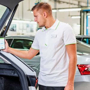 Aktuell erkennt die App bereits zehn Muster mit einer Genauigkeit von über 90 Prozent, darunter Baugruppen wie das Lenkgetriebe, den Kompressor der Klimaanlage oder die Kupplungen des Direktschaltgetriebes.(Bild:  Skoda)