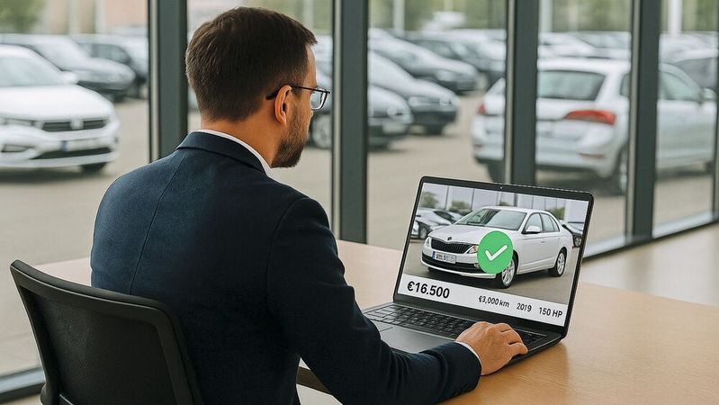 Mobile.de führt jetzt einen KI-gestützten Qualitätscheck für Fahrzeuginserate ein.(Bild:  Dall-E / KI-generiert)