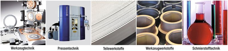 Bild 2: Bausteine für eine prozesssichere Fertigung mit dem Feinschneidverfahren. (Bild: Feintool)