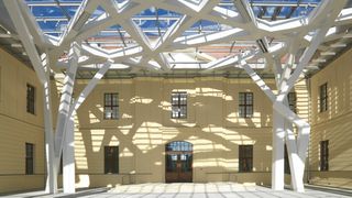 Glashof des Jüdischen Museums Berlin. (Bild: RSB Rudolstädter Systembau )