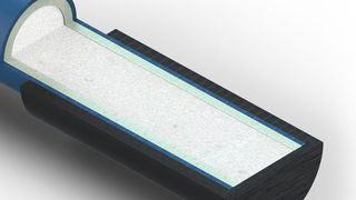 Mithilfe einer durchdachten Verfahrenskombination und weiterentwickelten Einzelprozssen ist es der OKE Group jetzt gelungen, die Herstellung von faserverstärtkten Hybridprofilen noch wirtschaftlicher zu machen, wie es heißt.  (OKE Group)