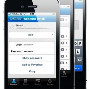Mit Sticky Password für iPhone kann der Anwender per Fingerzeig den gewünschten Account auswählen und über den „Visit“-Button aufrufen. Sollten mehr als ein Nutzer für eine Anwendung in Sticky Password hinterlegt sein, kann der entsprechende Log-In an dieser Stelle ausgewählt werden.