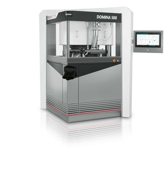 The modular design of the Domina enables rapid exchange of functional modules, allowing the tablet press to be configured for different production requirements. (Source: Ima)