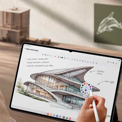 Die neuen Samsung-Tablets der Galaxy-Tab-S12-Serie sind 5,1 mm schlank und verfügen über ausdauernde Akkus, die bis zu 23 Stunden lang durchhalten.  (Bild: Samsung)