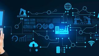 SPE: Mit Single Pair Ethernet können smarte Komponenten ins Netzwerk integriert werden, die bisher nicht vernetzt waren. Damit ist es eine Schlüsseltechnologie auf dem Weg zur Smart Factory und Industrie 4.0. (Bild: ©Blue Planet Studio - stock.adobe.com)