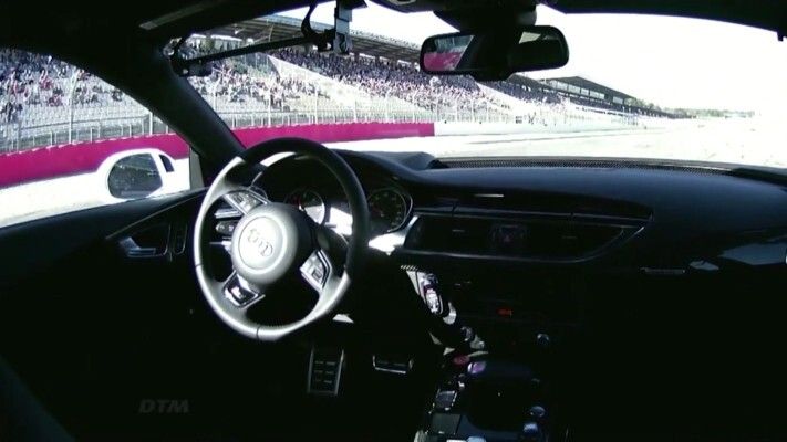 Der Audi RS 7 concept am Limit: fahrerlos rund um den Hockenheimring (Audi)
