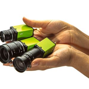 Die CMOS-Kameras der Go-X-Serie von JAI sind entscheidende Komponenten für das von Rimburgs konzipierte System. Sie sind in einer Vielzahl von Modellen mit unterschiedlichen Auflösungen und Schnittstellen erhältlich.(Bild:  JAI)