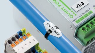 Thermotransferdrucker sorgen für rationelle und kostengünstige Markierungen bei Klemmen-, Leiter-, Kabel- und Gerätekennzeichnung.  (Bild: Phoenix Contact)