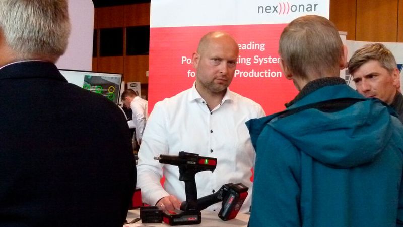 Nexonar zeigte auf der Schraubtec Süd seine Software nexonar Assembly Scout. Mit ihr, einem Tracker und einer Kamera können Schrauber-Positionen dynamisch überwacht werden. Nexonar ist auch auf der Schraubtec West vertreten. Nexonar zeigte auf der Schraubtec Süd seine Software nexonar Assembly Scout. Mit ihr, einem Tracker und einer Kamera können Schrauber-Positionen dynamisch überwacht werden. Nexonar ist auch auf der Schraubtec West vertreten.