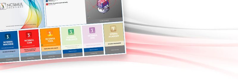 Die Softwareplattform Ncsimul Solutions ermöglicht eine umfassende Kontrolle des kompletten Fertigungsprozesses, einschließlich NC-Programmierung, Maschinensimulation, Optimierung, Schneid- und Werkzeugverwaltung, Programmübertragung und Real-Time Monitoring des Maschinenstatus. (Bild: Spring Technologies)