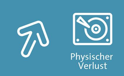 9. Physischer Verlust: Genauso gefährlich wie Angriffe auf IT-Systeme ist der Verlust von Datenträgern. Entweder werden Notebooks, Tablets oder Smartphones gestohlen oder ihre Besitzer verlieren sie versehentlich. Vor allem auf Reisen kommen immer wieder Geräte abhanden und nur ein Teil findet sich wieder an. Der Zugang zu den Geräten sollte durch sichere Passwörter geschützt und sensible Daten sollten verschlüsselt werden. Zudem können Inhalte mit entsprechenden Tools auch aus der Ferne gelöscht werden, sofern das Gerät online ist.  (Pfeile zeigen steigende bzw. sinkende Gefährdung)  (ENISA, Bitkom)