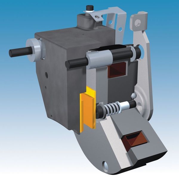 Die Sicherheitsbremse ROBA-diskstop arbeitet mit einem relativ großen Luftspalt und ist mit einem wirksamen Geräuschdämpfungssystem ausgestattet. (Archiv: Vogel Business Media)