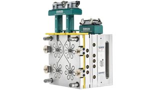 The 4-drop Coolshot cold runner system. (Ewikon)