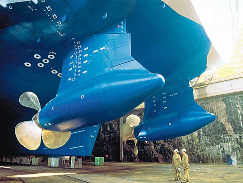 Das umfassende Know-how über Umrichter und Motoren floss in die Entwicklung des Azipod-Antriebs, der eine neue Ära in der Schiffstechnik einleitete. (Bild: ABB)