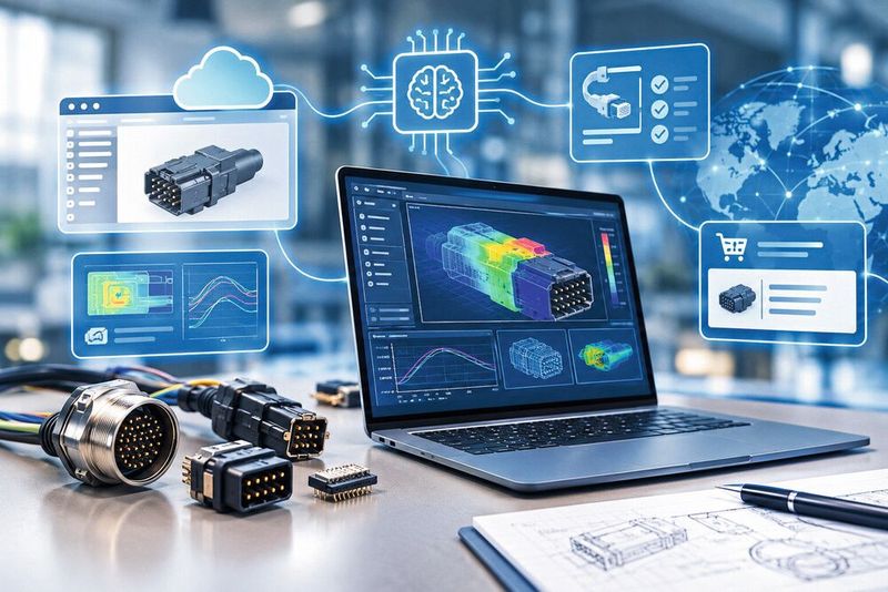 Steckverbinderdesign: Wie online-Tools dabei helfen, bessere Steckverbinder einzudesignen.(Bild:  Dall-E / KI-generiert)