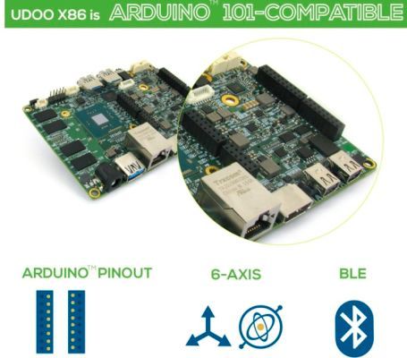 UDOO x86: Arduino-101-Kompatibilität (Bild: Kickstarter / UDOO)