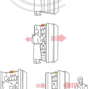 Abb. 2: Die Sicherheitsschränke PHOENIX touchless bieten einen vollautomatischem Türantrieb mit Sensortechnik.