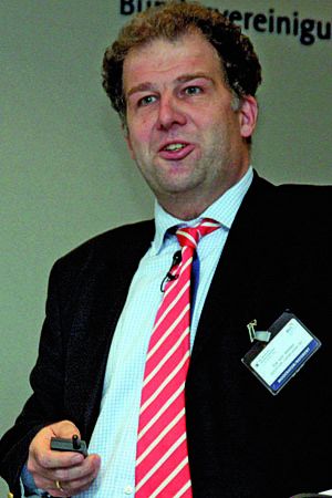 „Das Verfolgen der Lean-Ideen liegt im Interesse aller, außer derer, die von der Verschwendung leben.“ Cai von Velsen, Leiter Risiko-/Qualitätsmanagement, Hochtief Construction AG, Essen. Bild: Otto (Archiv: Vogel Business Media)