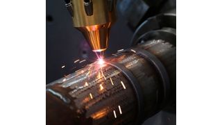 Die Cladding-Anlage bei Diesel Service in Tallin wurde von Laser on demand auch mittels Gebrauchtsystemen konzipiert. Sie sparte dem Anwender die Hälfte der Kosten ein, die er für eine Neuanlage benötigt hätte. (Laser on demand)