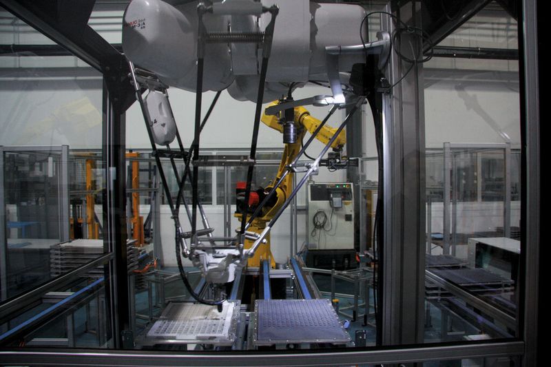 Der Delta-Roboter Mi3a: Schnelligkeit und höchste Beschleunigung und noch dazu Präzision sind beim Handeln der WSP gefragt. (Bild: M. Böhm, SMM)