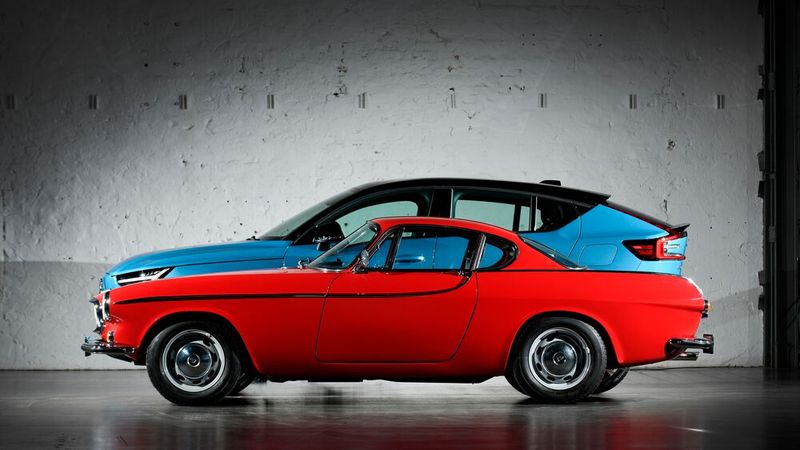 Robin Page nimmt Anleihen am Klassiker P1800. (Bild: Volvo)