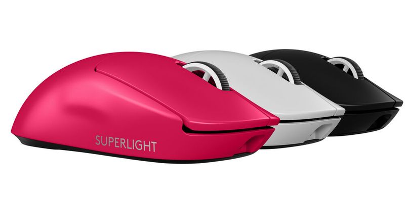 In der Gaming-Maus Pro X Superlight 2 DEX mit asymmetrischem Design für rechtshändige Spieler arbeitet ein neu entwickelter Sensor mit höherer Tracking-Performance.   (Bild: Logitech)